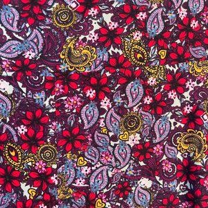 Cute paisley floral leggings in T&C. NEVER WORN! 20% off 3+ items LuLaRoe